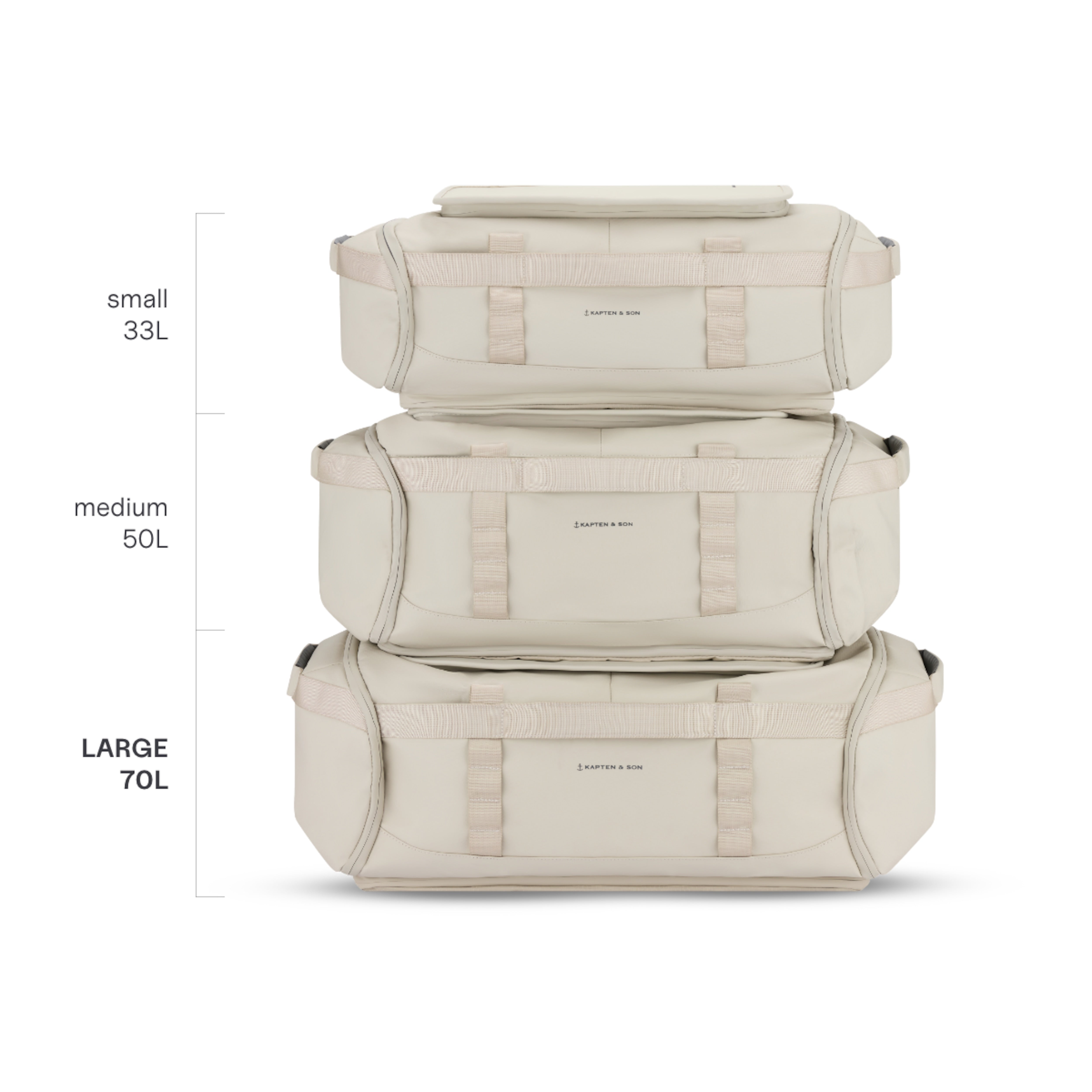 Lisbon Duffle Backpack Sandstone (S/M/L)
