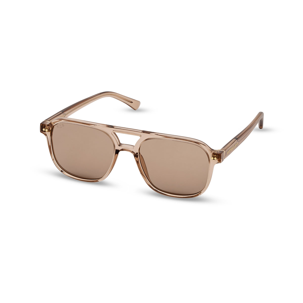 Zurich Oversize Small Transparent Hazel Light Brown