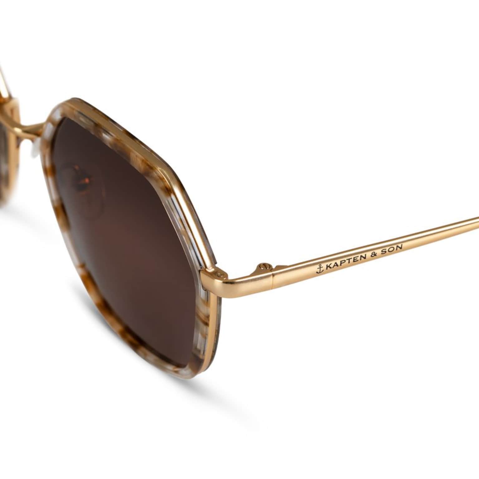Amsterdam Edge Toffee Tortoise Brown Sunglasses - Kapten & Son - South Africa