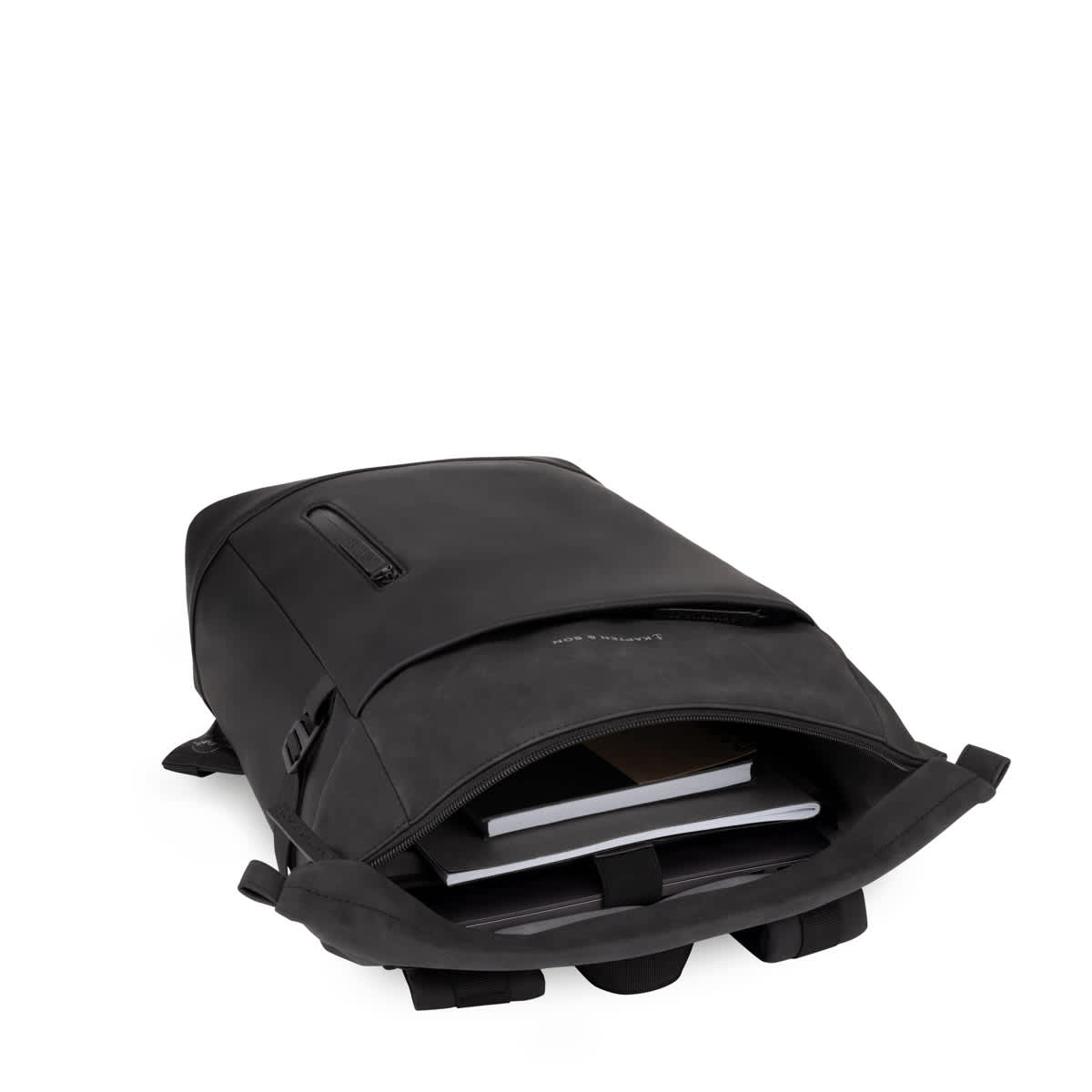 Aarhus All Black Backpack, Kapten and Son