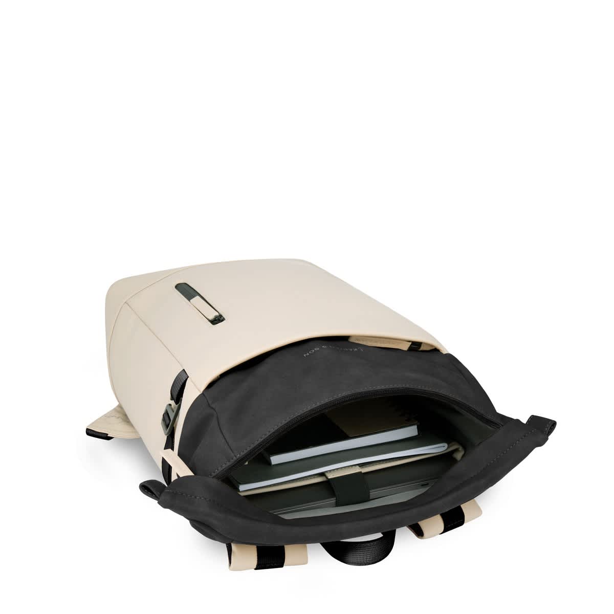 Aarhus Cream Black Backpack, Kapten and Son