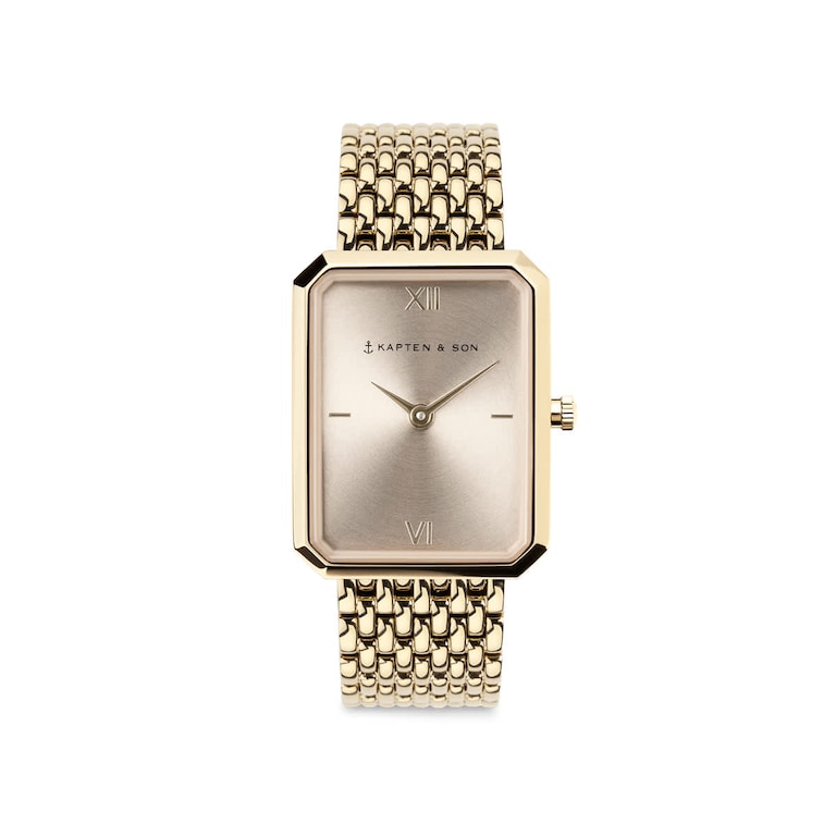 Grace Light Gold Cream Woven Steel