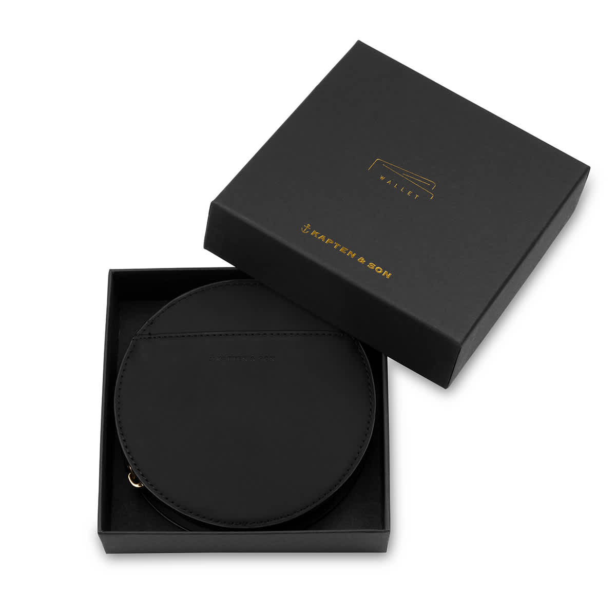 Box of Bellver All Black Wallet- kapten & Son - South Africa