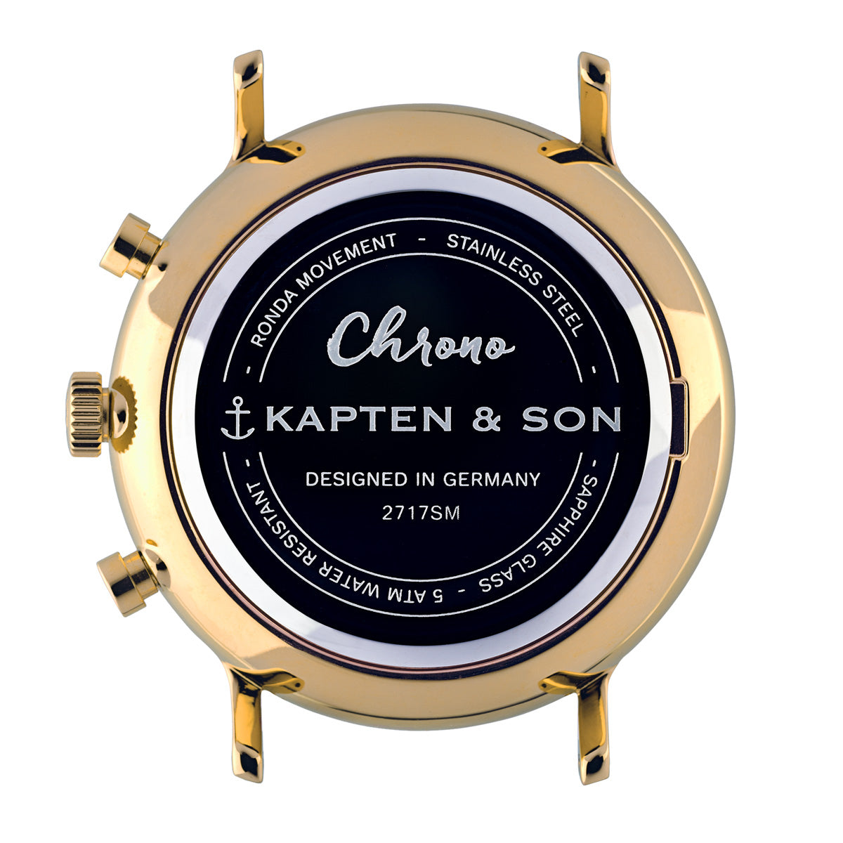 Chrono Small Gold "Grey Vintage Leather" - kapten & Son - South Africa
