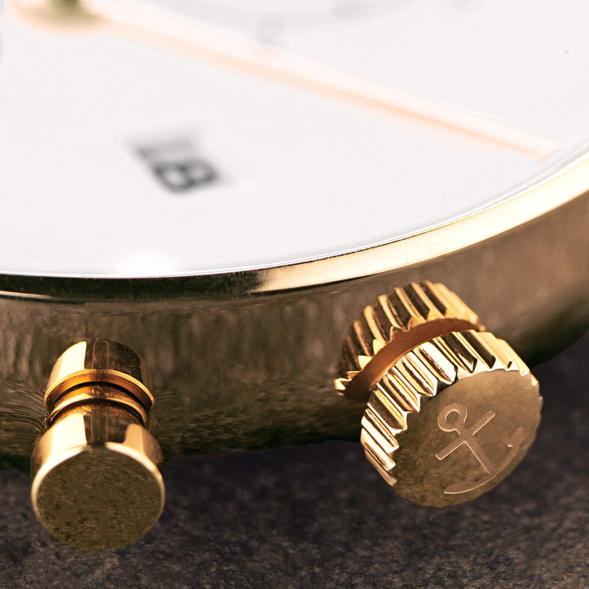Chrono Small Gold "Grey Vintage Leather" - kapten & Son - South Africa