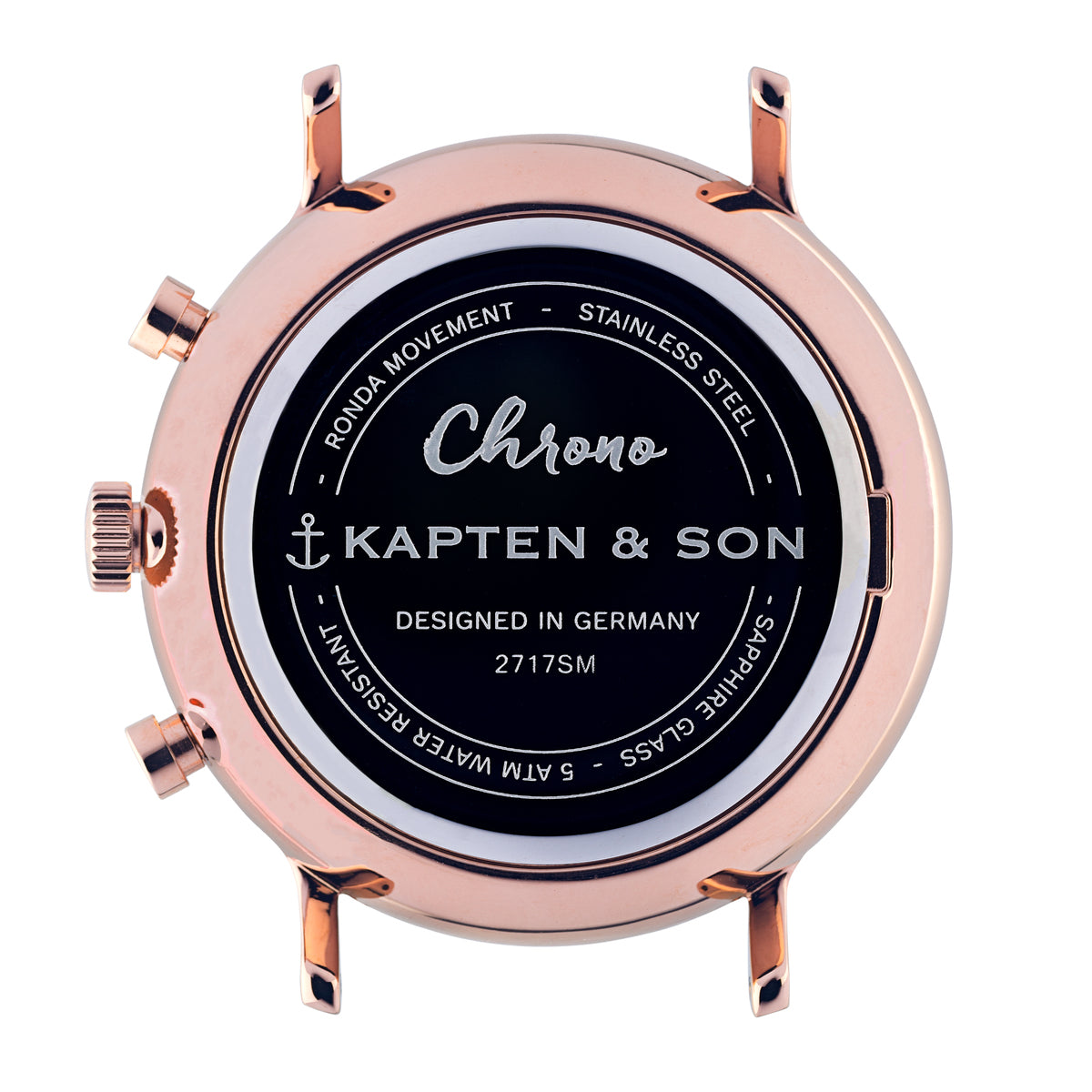 Chrono Black Mesh Watch - kapten & Son - South Africa