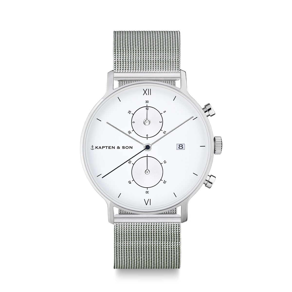 Kapten & son chronograph grey woven on sale