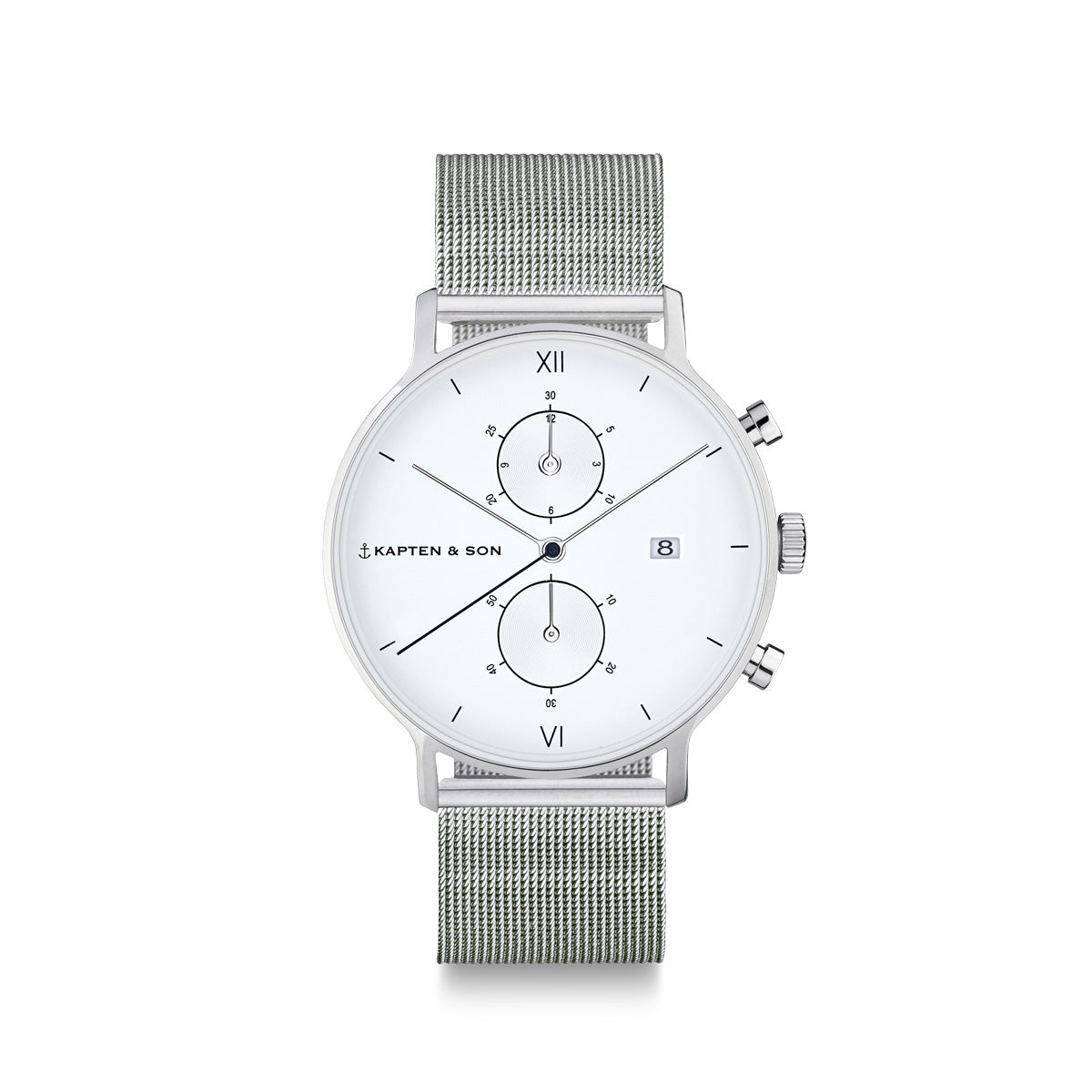 Chrono Small Silver "Mesh" - kapten & Son - South Africa