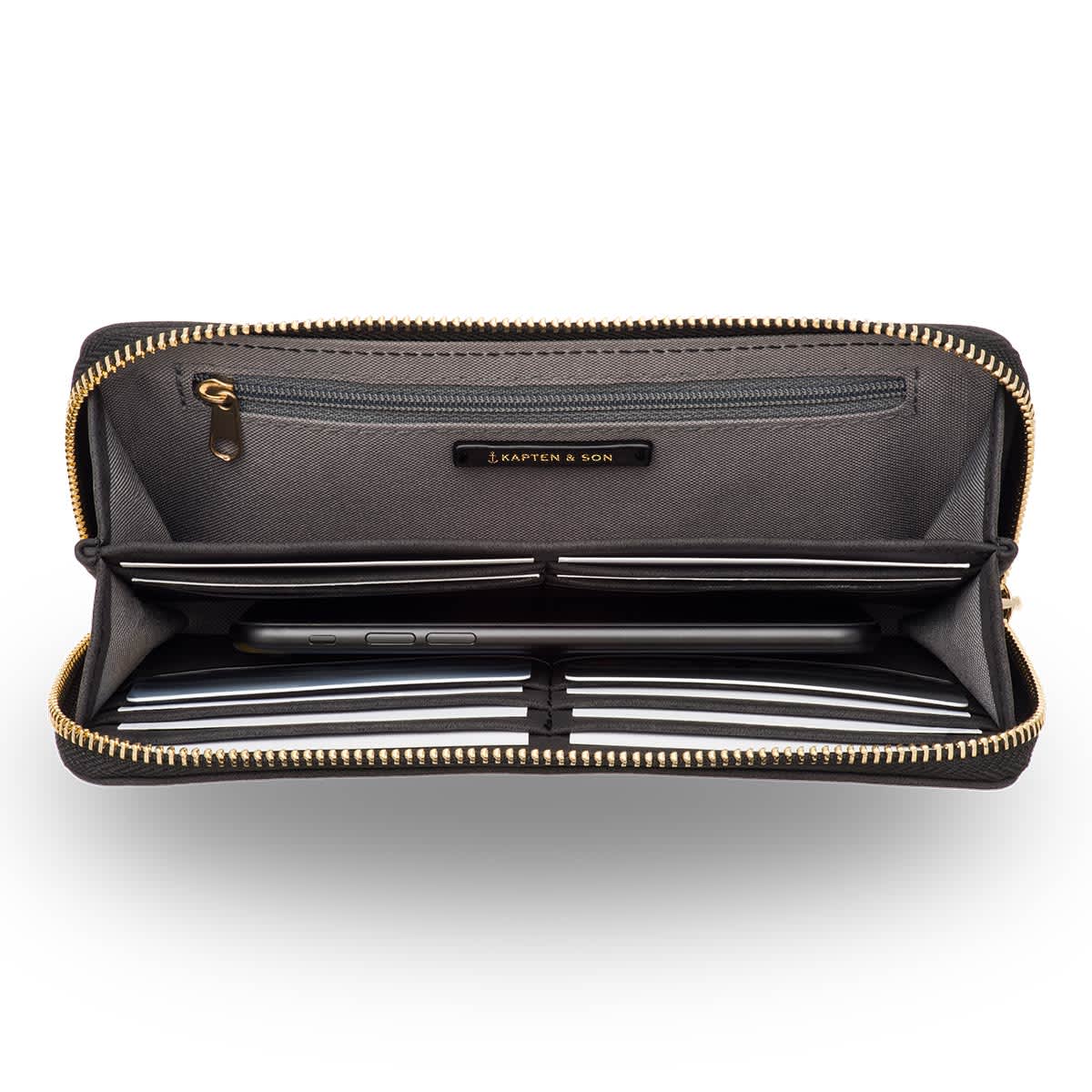 Louvre Black Wallet - kapten & Son - South Africa