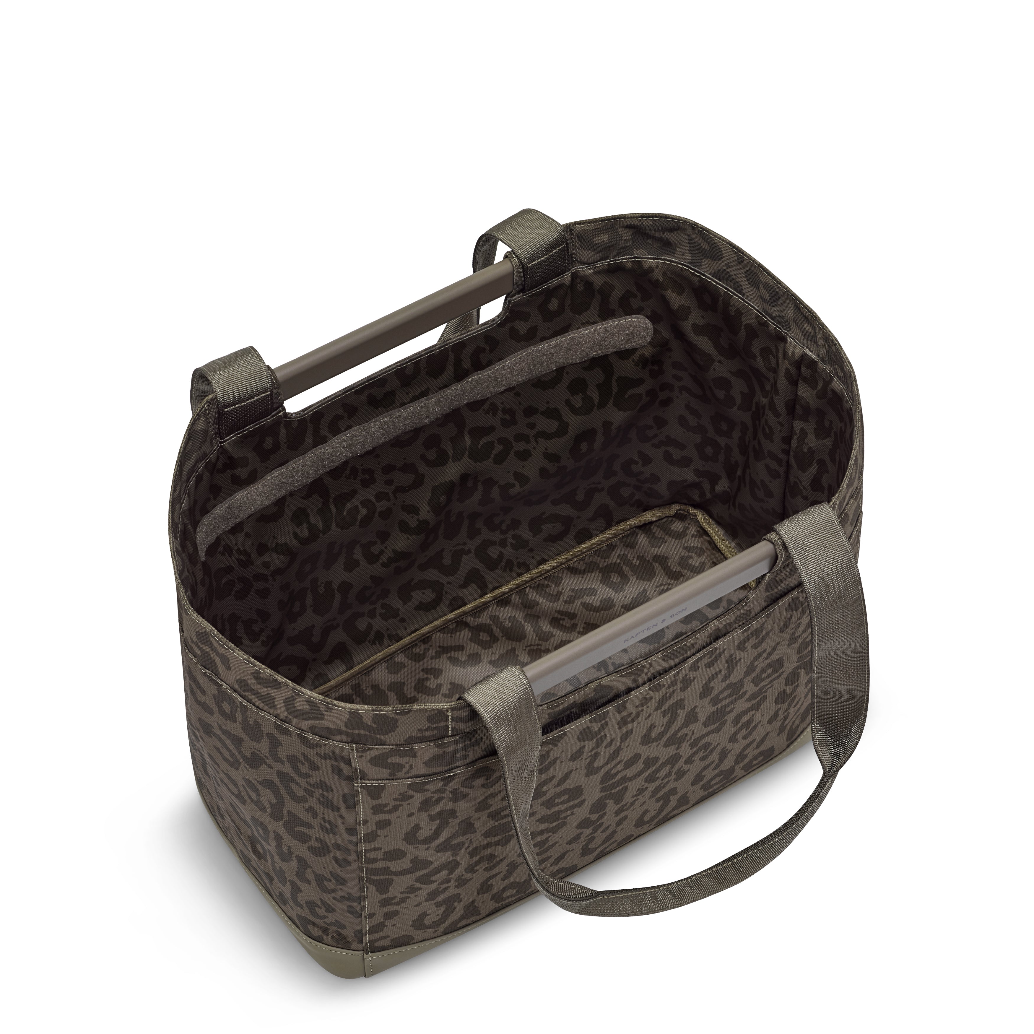 Vaasa Shopping Basket Leo Dark Brown
