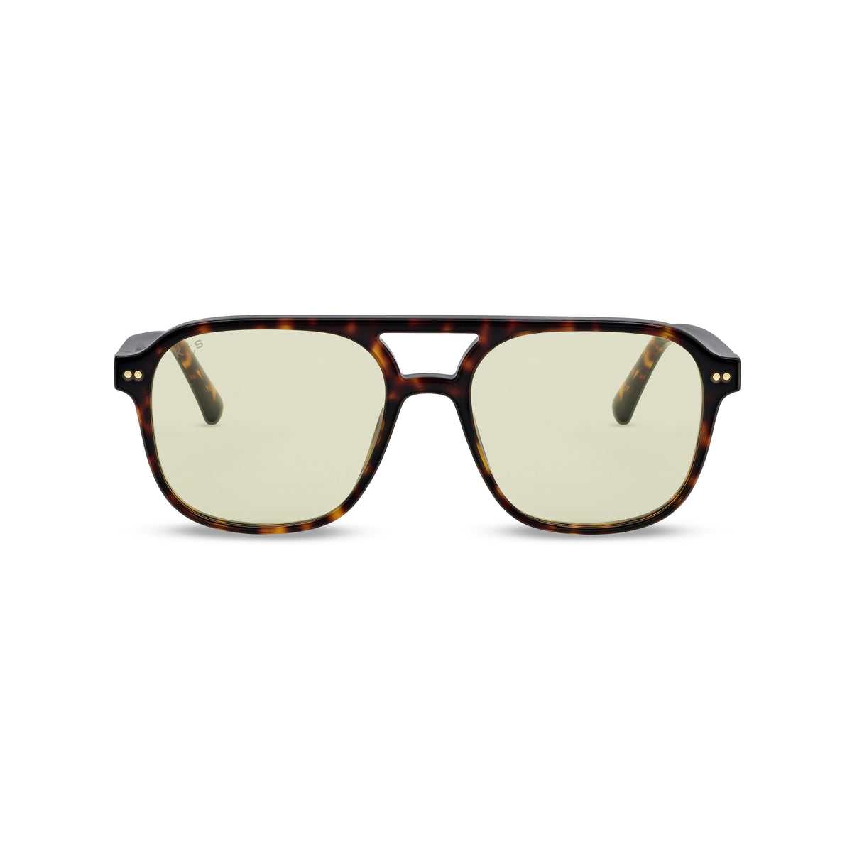 Zurich Oversize Small Dark Tortoise Green