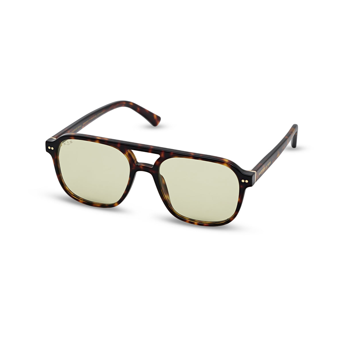 Zurich Oversize Small Dark Tortoise Green