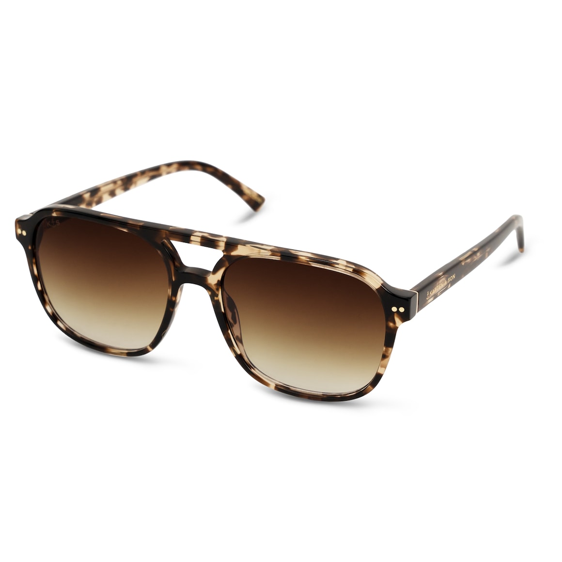 Zurich Oversize Crystal Tortoise Brown