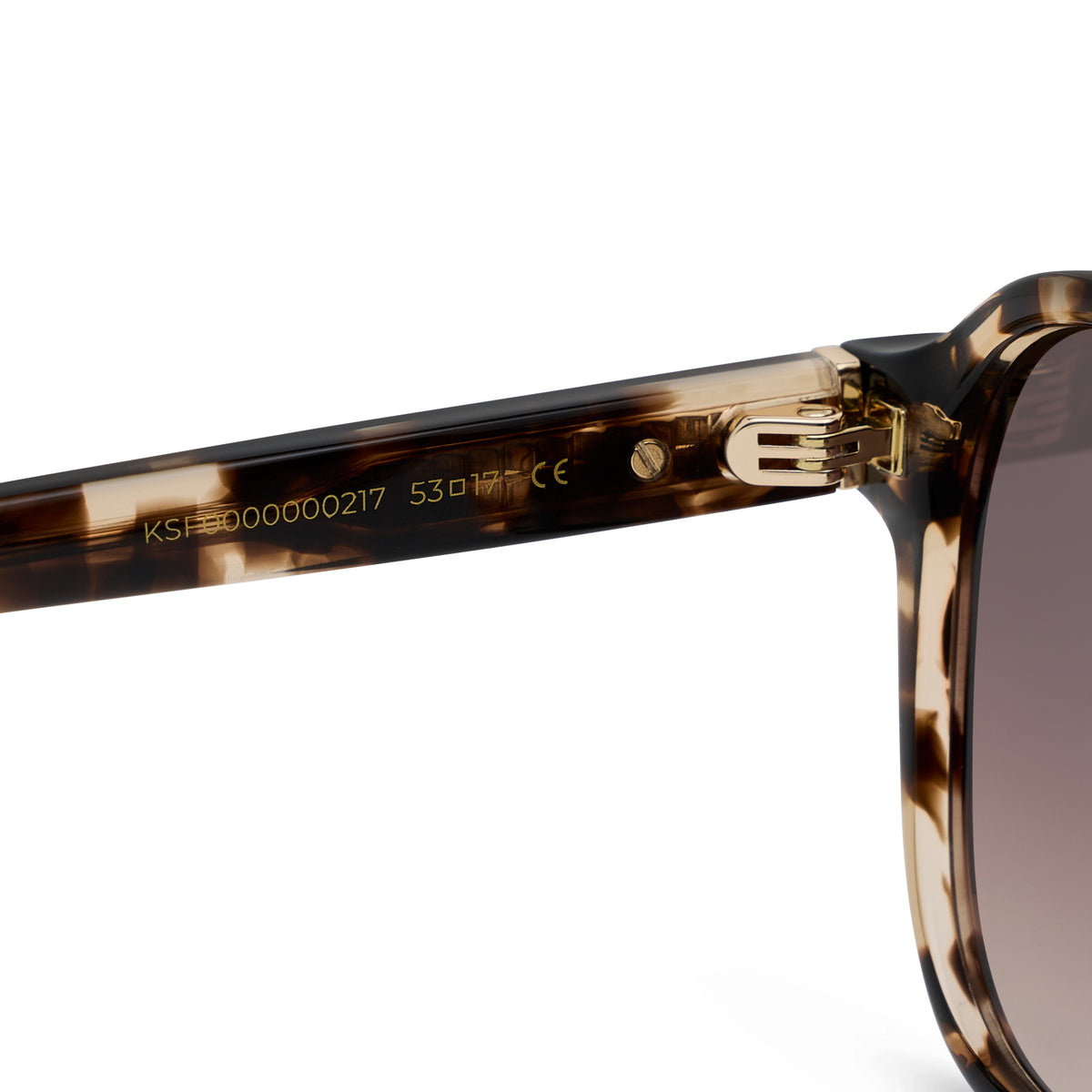 Zurich Oversize Small Crystal Tortoise Brown
