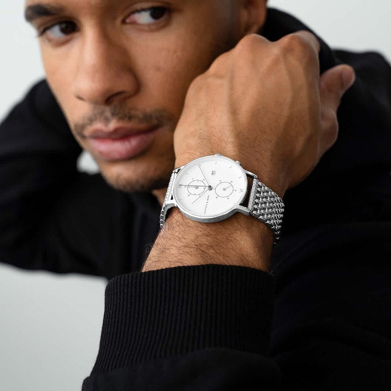 Kapten Son Black Mesh Uhr Campus Kapten And Son Heritage Black